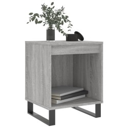 Table de chevet sonoma gris 40x35x50 cm bois d’ingénierie 
