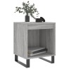 Table de chevet sonoma gris 40x35x50 cm bois d’ingénierie 