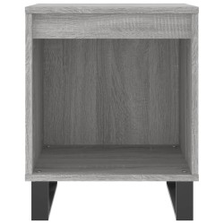 Table de chevet sonoma gris 40x35x50 cm bois d’ingénierie 