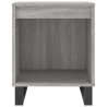 Table de chevet sonoma gris 40x35x50 cm bois d’ingénierie 