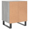 Table de chevet sonoma gris 40x35x50 cm bois d’ingénierie 