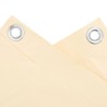 Écran d'intimité de balcon crème 500x75 cm PVC 
