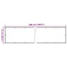 Écran d'intimité de balcon crème 500x75 cm PVC 