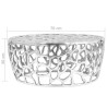 Table basse Aluminium moulé 70x30 cm Argenté 