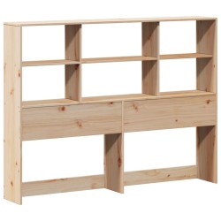 Tête de lit avec rangement 120 cm bois massif de pin 