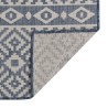 Tapis à tissage plat d'extérieur 80x150 cm Rayures bleues 