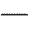 Cadre de lit sans matelas noir 75x190 cm bois de pin massif 
