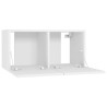 Meubles TV suspendus 2 pcs Blanc 60x30x30 cm 