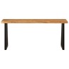 Banc avec bord vivant 105 cm bois d'acacia massif 