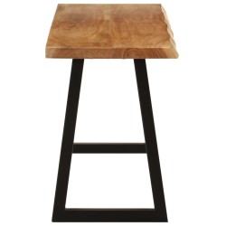 Banc avec bord vivant 105 cm bois d'acacia massif 