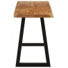 Banc avec bord vivant 105 cm bois d'acacia massif 