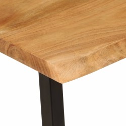 Banc avec bord vivant 105 cm bois d'acacia massif 