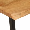 Banc avec bord vivant 105 cm bois d'acacia massif 