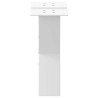 Pieds de table basse en forme de X, 2 pièces, blanc, 40 x (30-31) cm, acier 