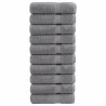 Serviettes de douche de qualité supérieure SOLUND 10 pcs gris 