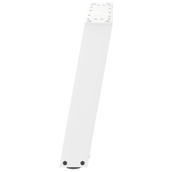 Pieds de table basse en U 2 pièces Blanc 60 x (42-43) cm Acier 