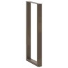 Pieds de table de bar en forme de U, 2 pièces, acier naturel, 50 x (110-111) cm 