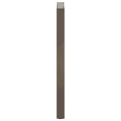 Pieds de table de bar en forme de U, 2 pièces, acier naturel, 50 x (110-111) cm 