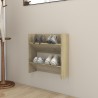 Armoire à chaussures murale Chêne Sonoma 60x18x60 cm Aggloméré 