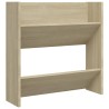 Armoire à chaussures murale Chêne Sonoma 60x18x60 cm Aggloméré 