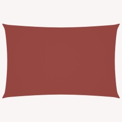 Voile de parasol tissu oxford rectangulaire 4x7 m terre cuite 