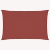 Voile de parasol tissu oxford rectangulaire 4x7 m terre cuite 