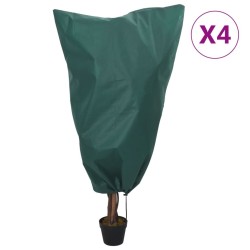 Housses de protection pour plantes avec cordon de serrage 4 pcs 
