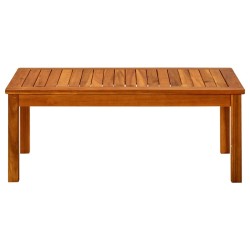 Table basse de jardin 90x50x36 cm Bois solide d'acacia 