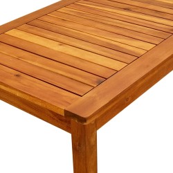 Table basse de jardin 90x50x36 cm Bois solide d'acacia 