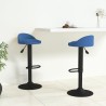 Tabourets de bar lot de 2 bleu velours 