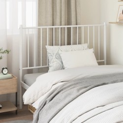 Tête de lit métal blanc 100 cm 