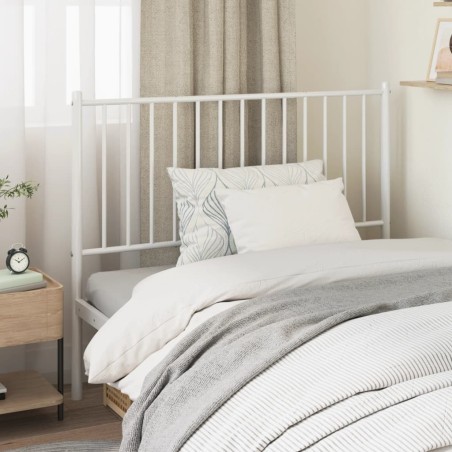 Tête de lit métal blanc 100 cm 