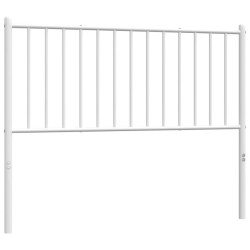 Tête de lit métal blanc 100 cm 