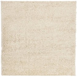 Tapis shaggy PAMPLONA poils longs moderne doré 120x120 cm 