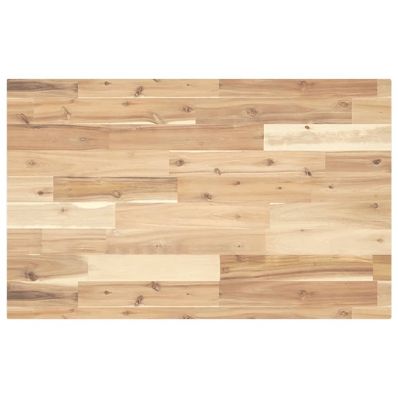 Dessus de meuble de salle de bain non traité bois d'acacia 