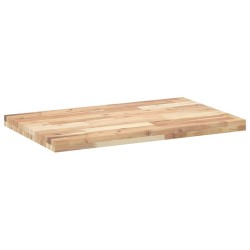 Dessus de meuble de salle de bain non traité bois d'acacia 