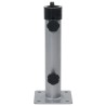 Base de parasol pour mât Ø38/48 mm argenté acier 