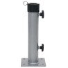 Base de parasol pour mât Ø38/48 mm argenté acier 