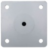 Base de parasol pour mât Ø38/48 mm argenté acier 
