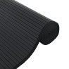 Tapis rectangulaire noir 70x100 cm bambou 