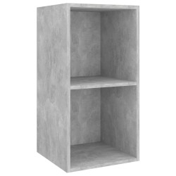 Meubles TV muraux 2 pcs Gris béton Bois d'ingénierie 