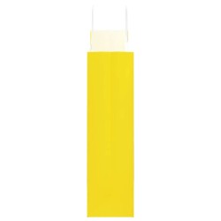 Sacs en papier 250 pcs avec poignées jaune 32x12x42 cm 