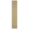 Tapis Sisal naturel 66x350 cm Vert 