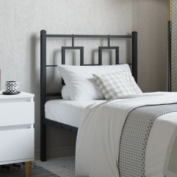Tête de lit métal noir 80 cm 
