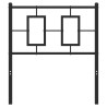 Tête de lit métal noir 80 cm 