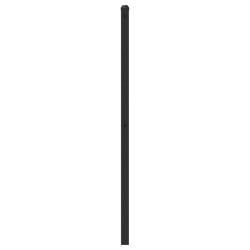 Tête de lit métal noir 80 cm 