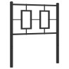 Tête de lit métal noir 80 cm 