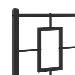 Tête de lit métal noir 80 cm 