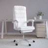 Fauteuil inclinable de bureau Blanc Similicuir 