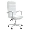 Fauteuil inclinable de bureau Blanc Similicuir 
